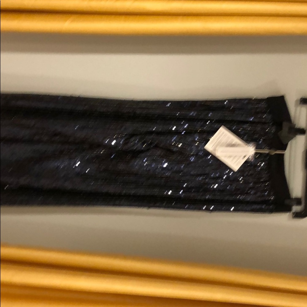 Navy full sequin pants